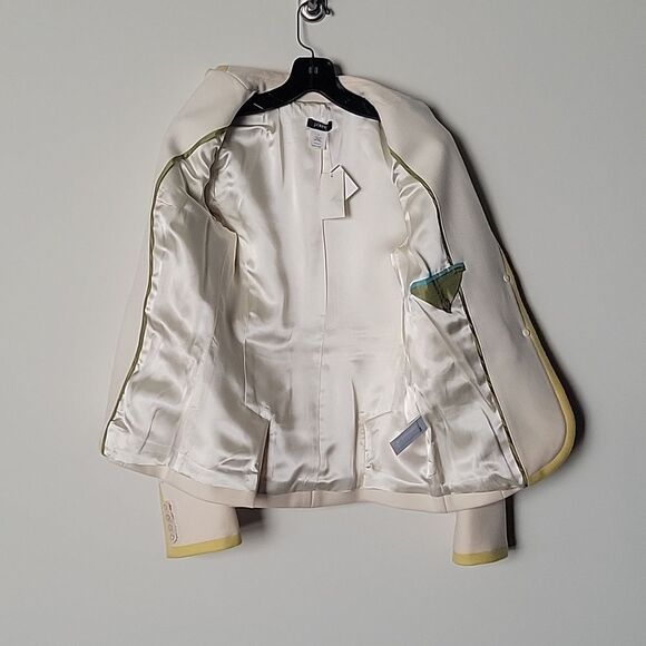 NWT J Crew Lexington 2 Riding Wool Jacket Blazer Creme Academia Prep Equestrian - Picture 15 of 16